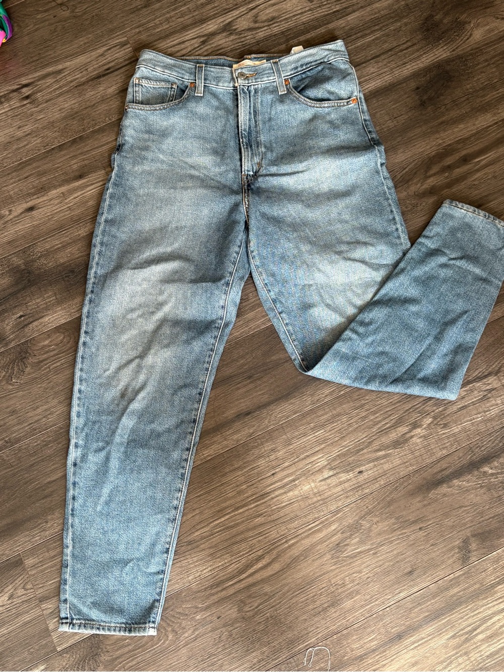Levi's Classic Light Blue High Waist Mom Jeans